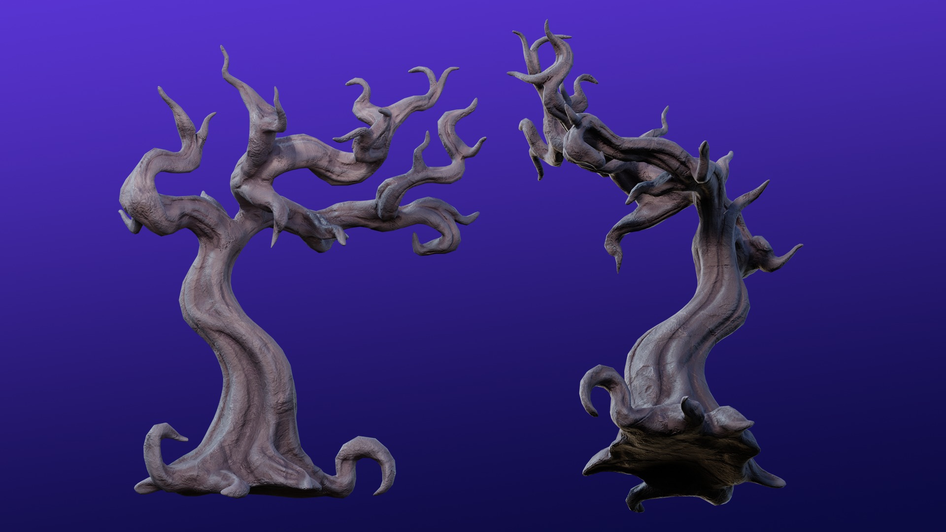 Cartoon Spooky Halloween Props Bundle Pack 3D model_12