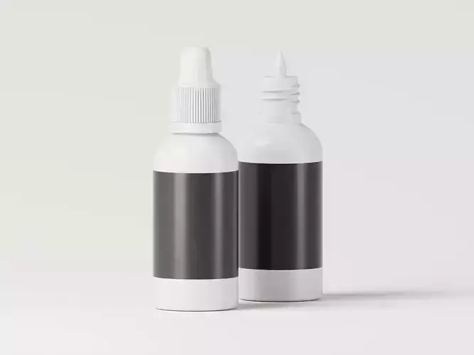 Chemical Storage Extrusion Bottles 3D Model