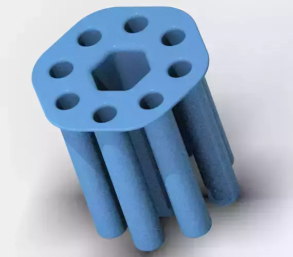 Hexagonal Stationery Items Holder 3D print model