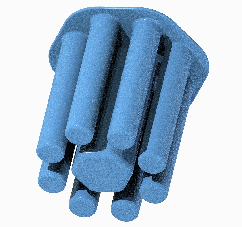 Hexagonal Stationery Items Holder 3D print model_2