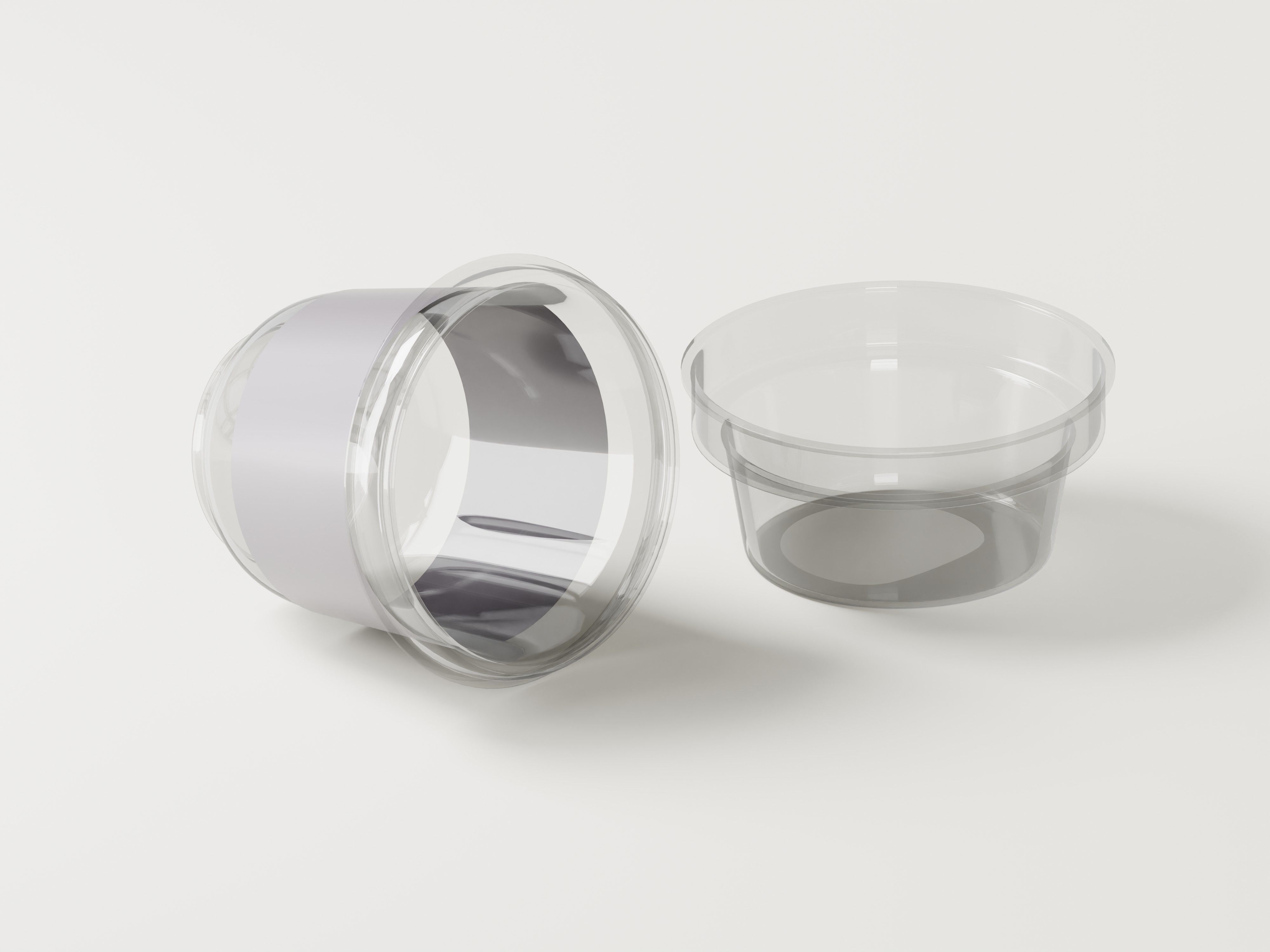 Disposable Plastic Sauce Cup 3D Model Low-poly 3D model_9