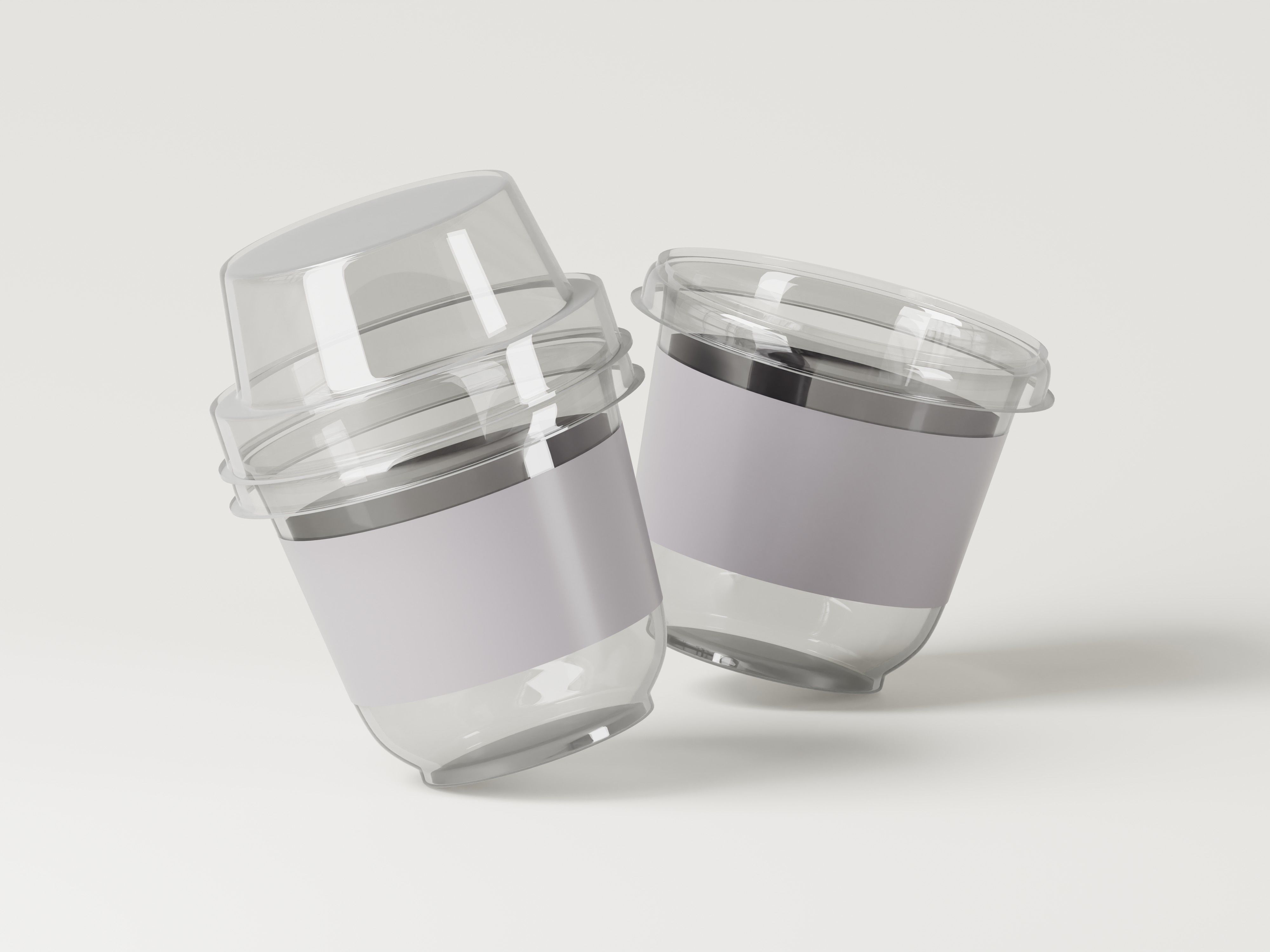 Disposable Plastic Sauce Cup 3D Model Low-poly 3D model_8