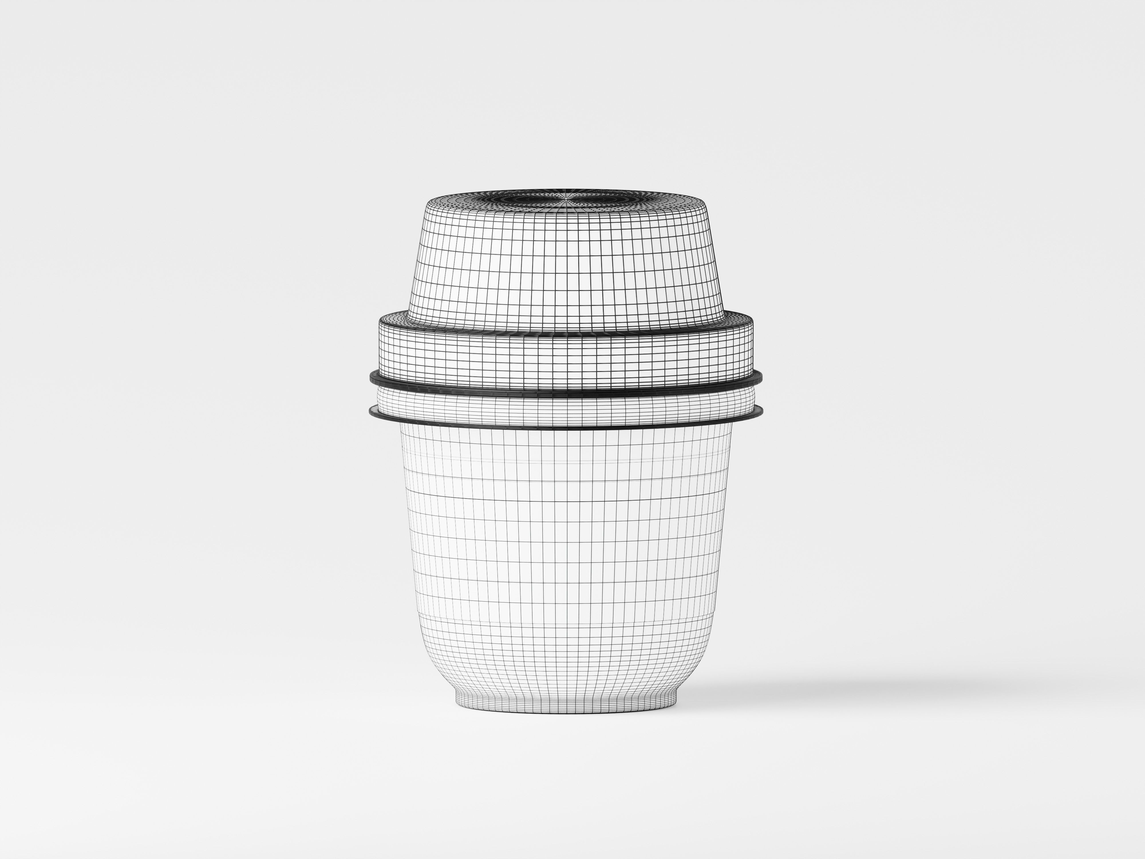 Disposable Plastic Sauce Cup 3D Model Low-poly 3D model_2