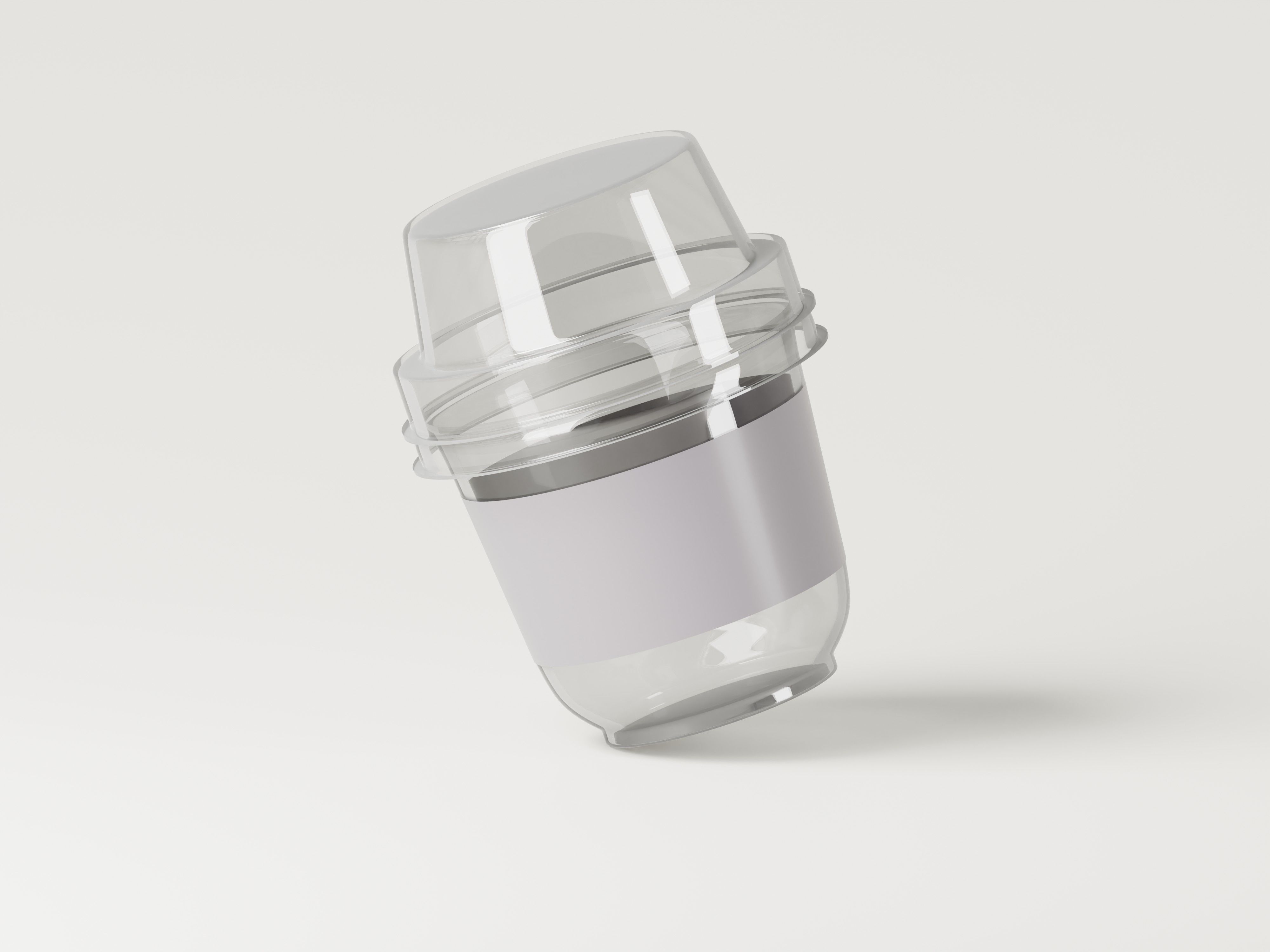 Disposable Plastic Sauce Cup 3D Model Low-poly 3D model_6