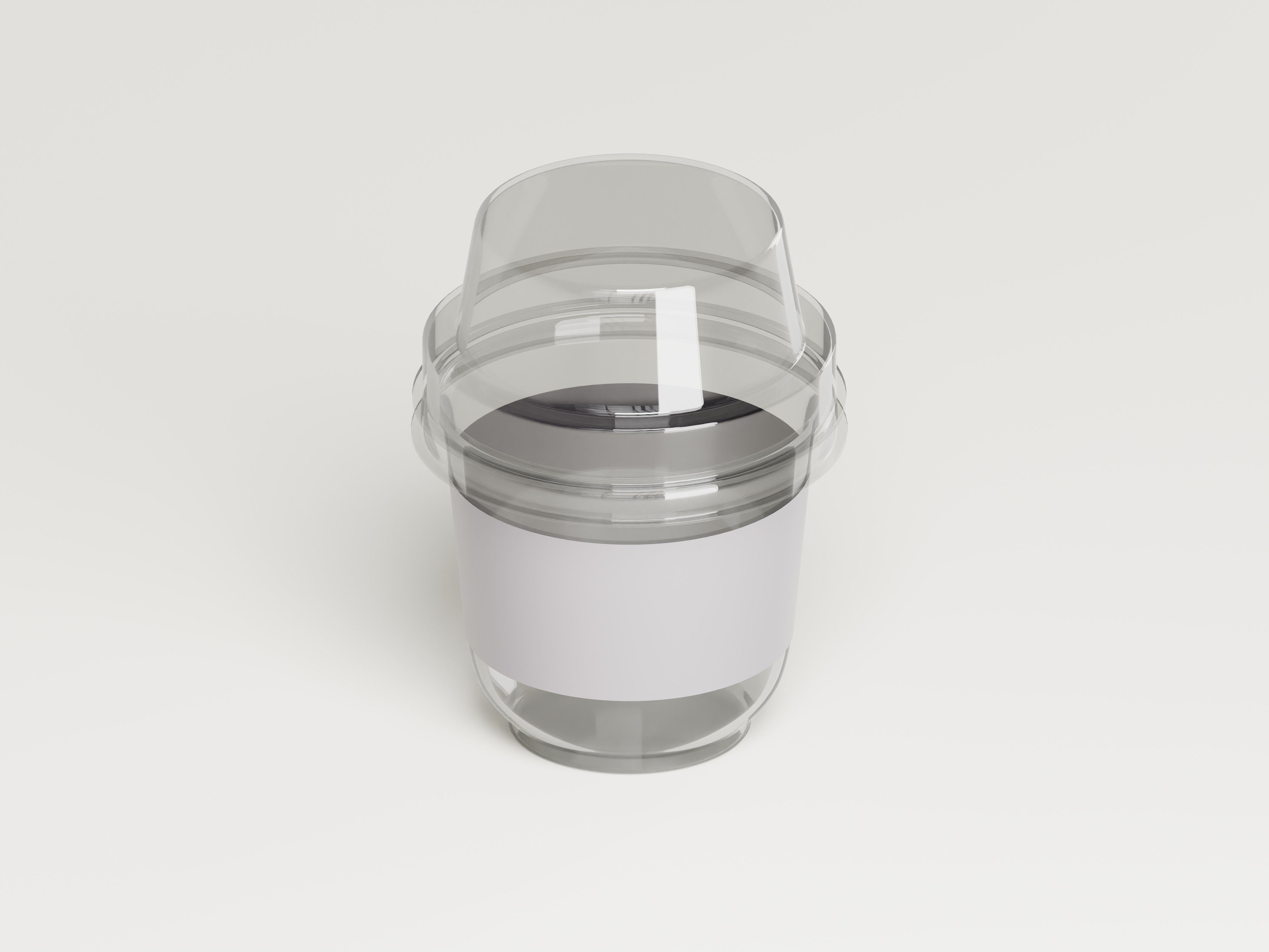 Disposable Plastic Sauce Cup 3D Model Low-poly 3D model_4
