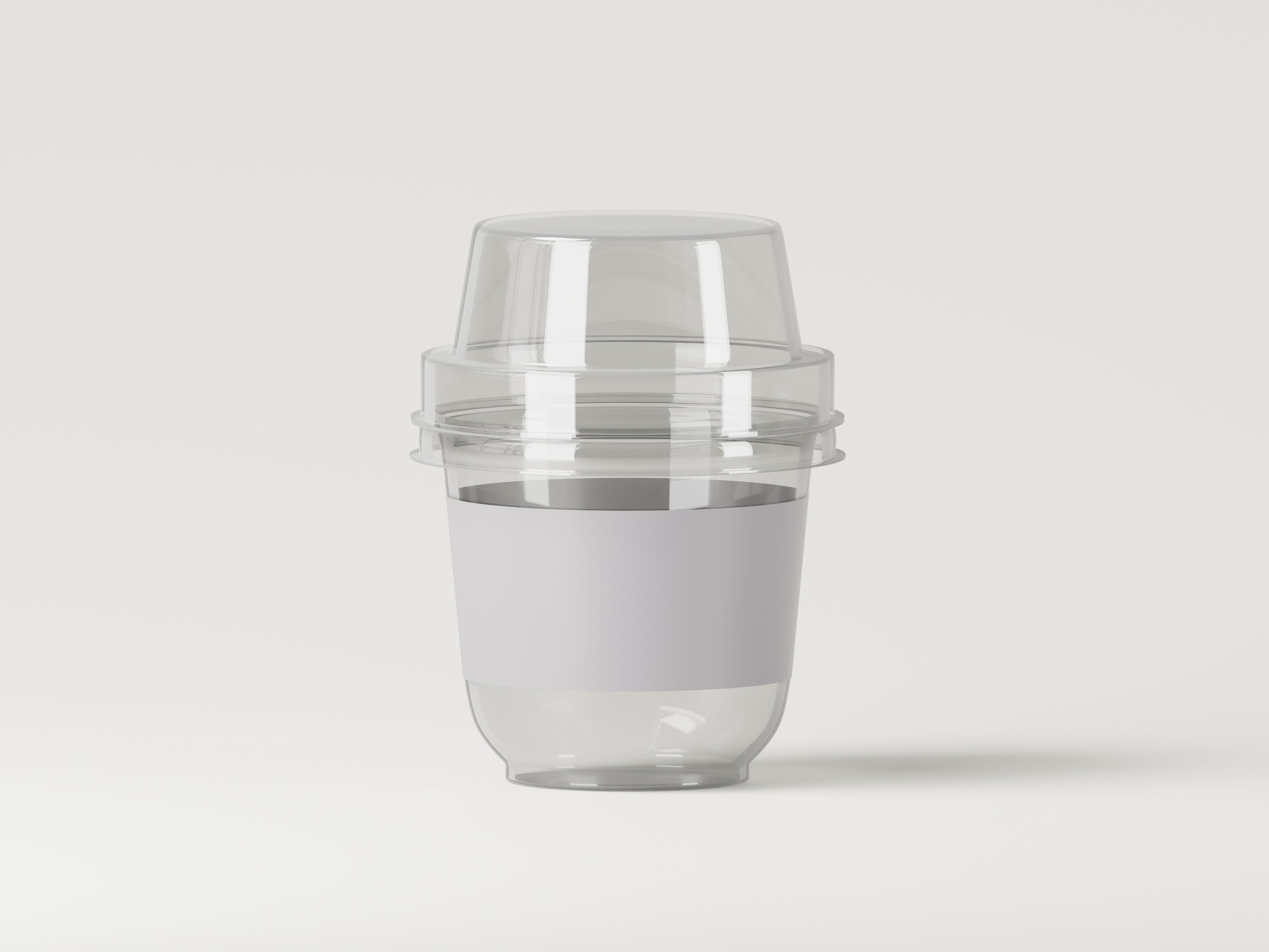 Disposable Plastic Sauce Cup 3D Model Low-poly 3D model_1