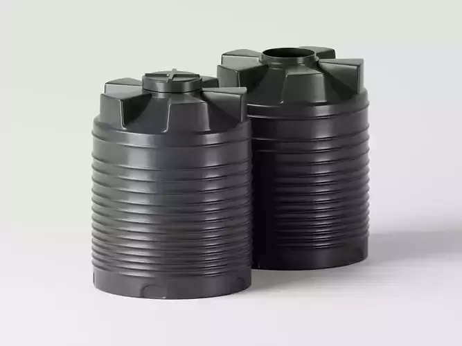 Plastic Water Tank 3D Model