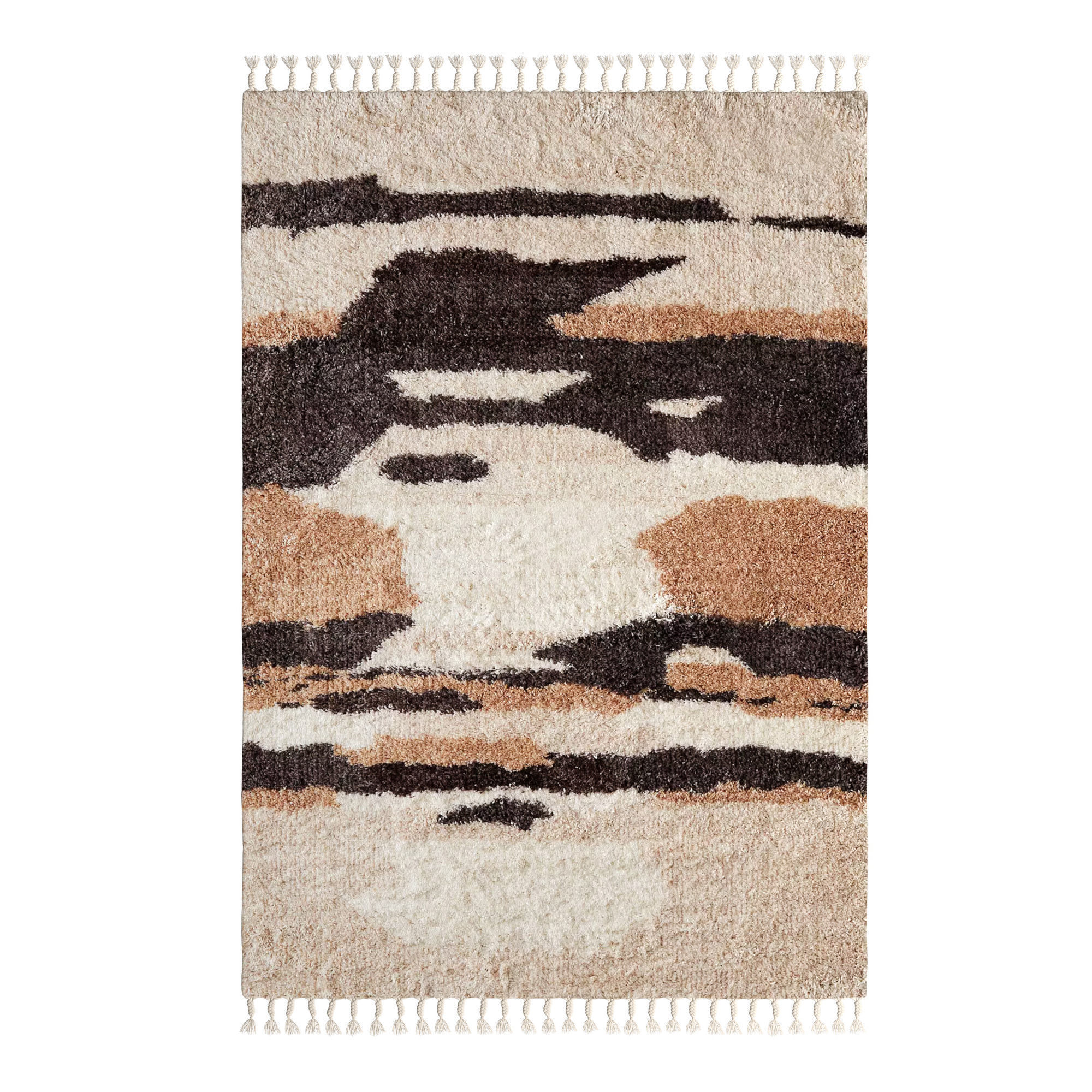 Storm Sky Abstract Shag Rug 3D model_1