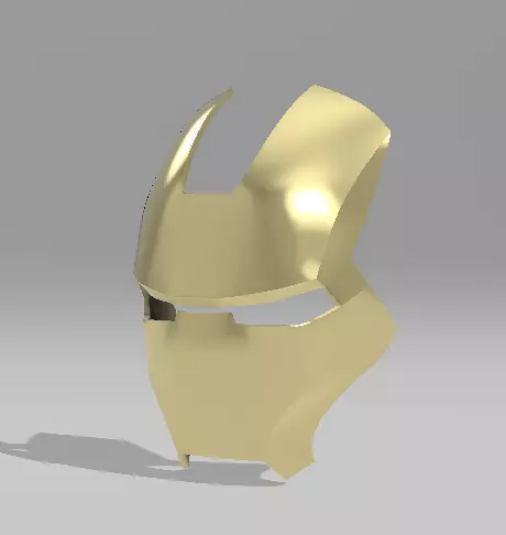 Iron Man Face Mask 3D Model 3D print model_2