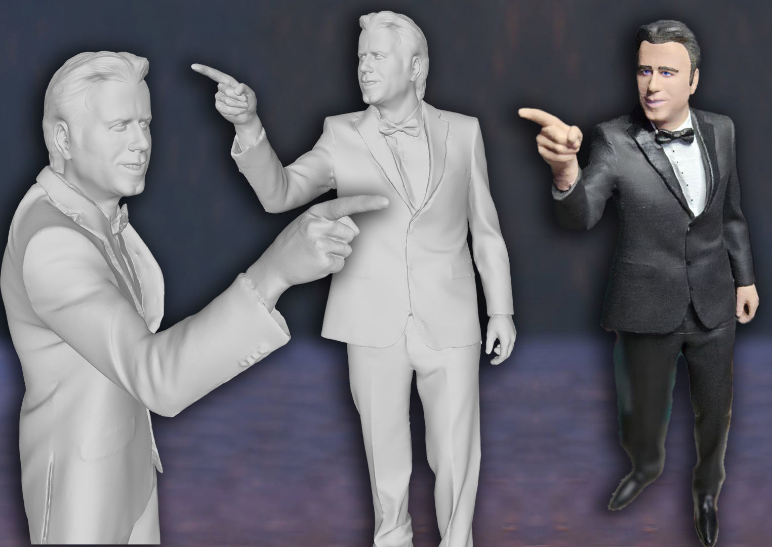 John Travolta Pulp Fiction Action Figures 3D Print Model 3D print model_4