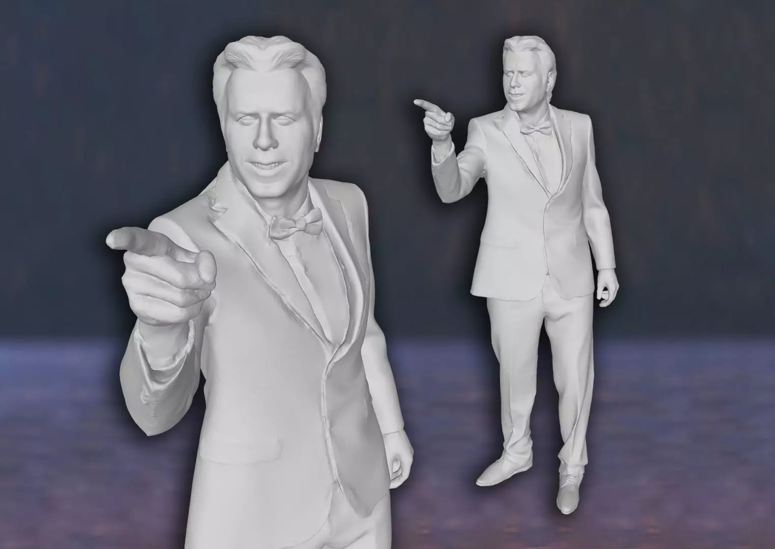 John Travolta Pulp Fiction Action Figures 3D Print Model 3D print model_0