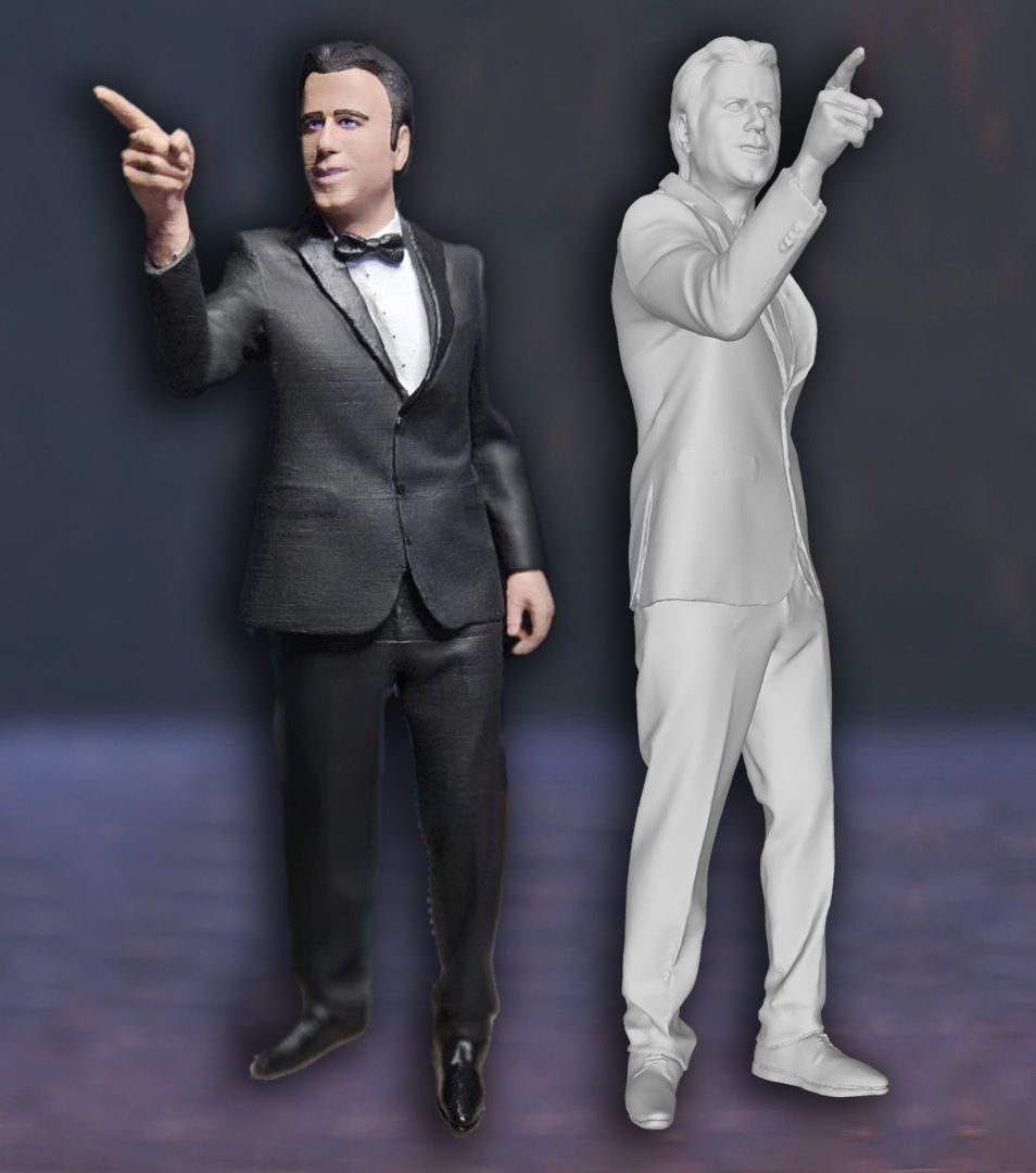 John Travolta Pulp Fiction Action Figures 3D Print Model 3D print model_3