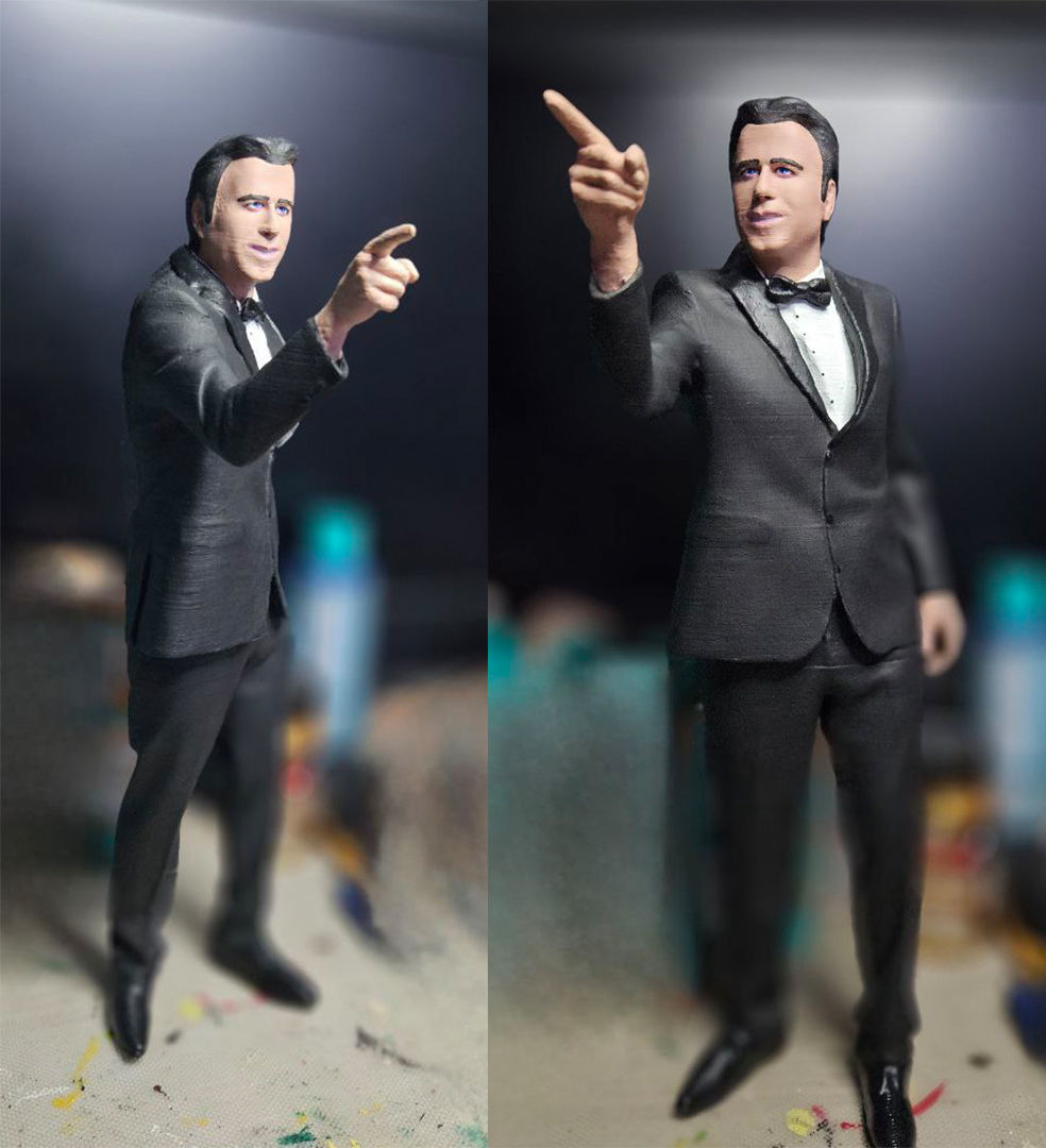John Travolta Pulp Fiction Action Figures 3D Print Model 3D print model_1
