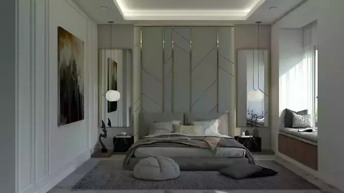 Bedroom - SketchUp V-Ray