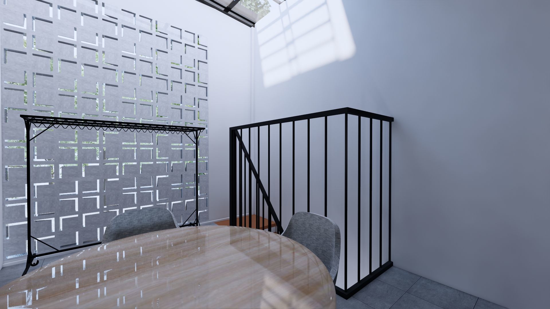 Modern Minimalist 2 Floor House Design Full Interior  3D model_84