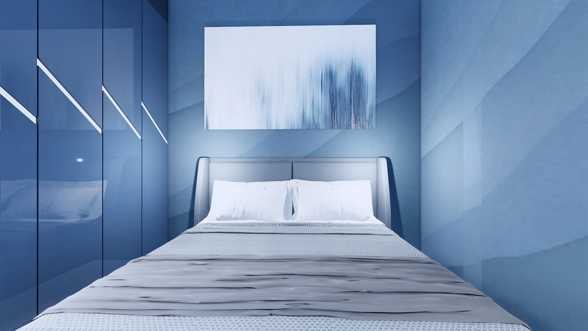 Modern Minimalist 2 Floor House Design Full Interior  3D model_70