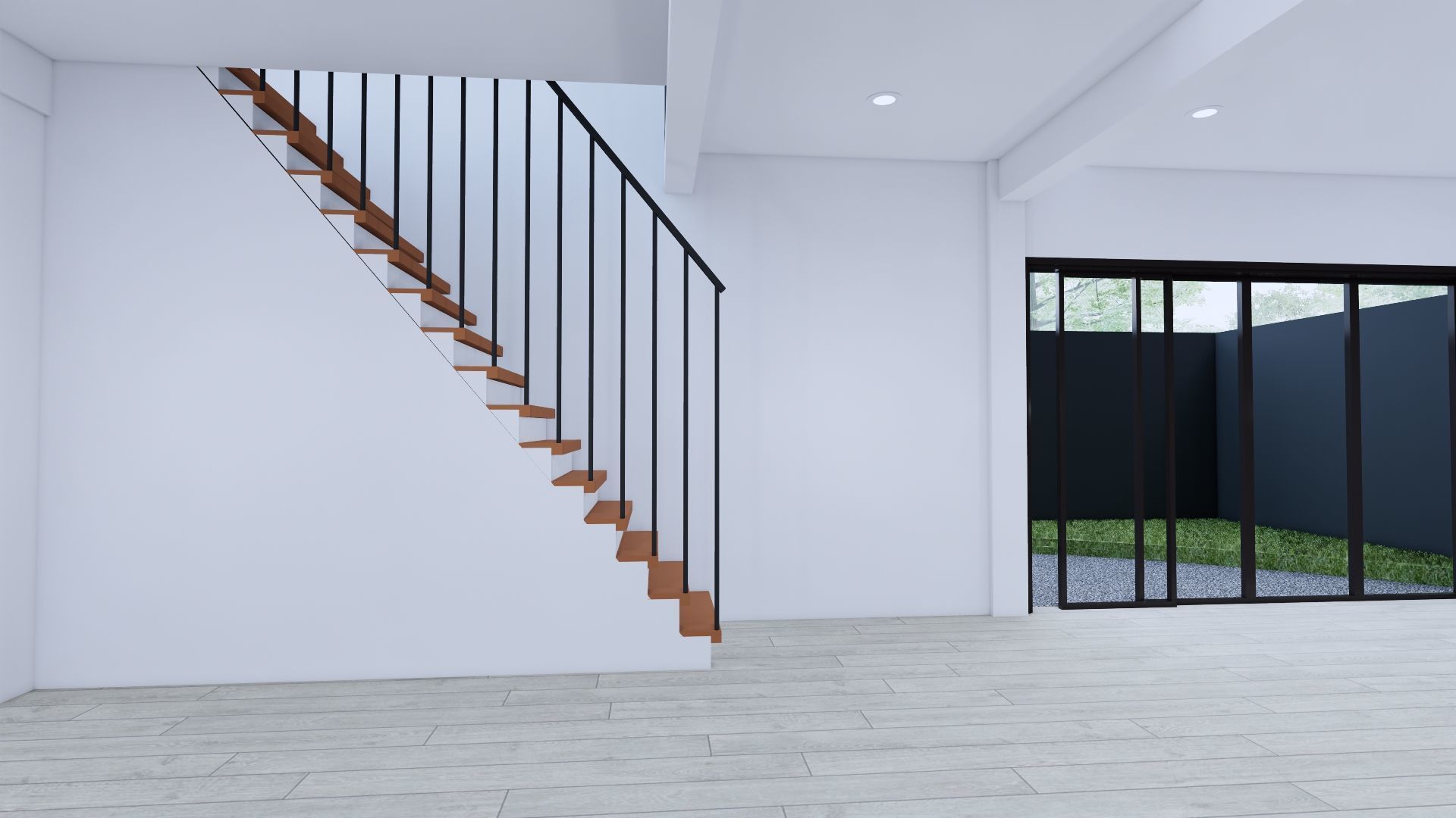 Modern Minimalist 2 Floor House Design Full Interior  3D model_22