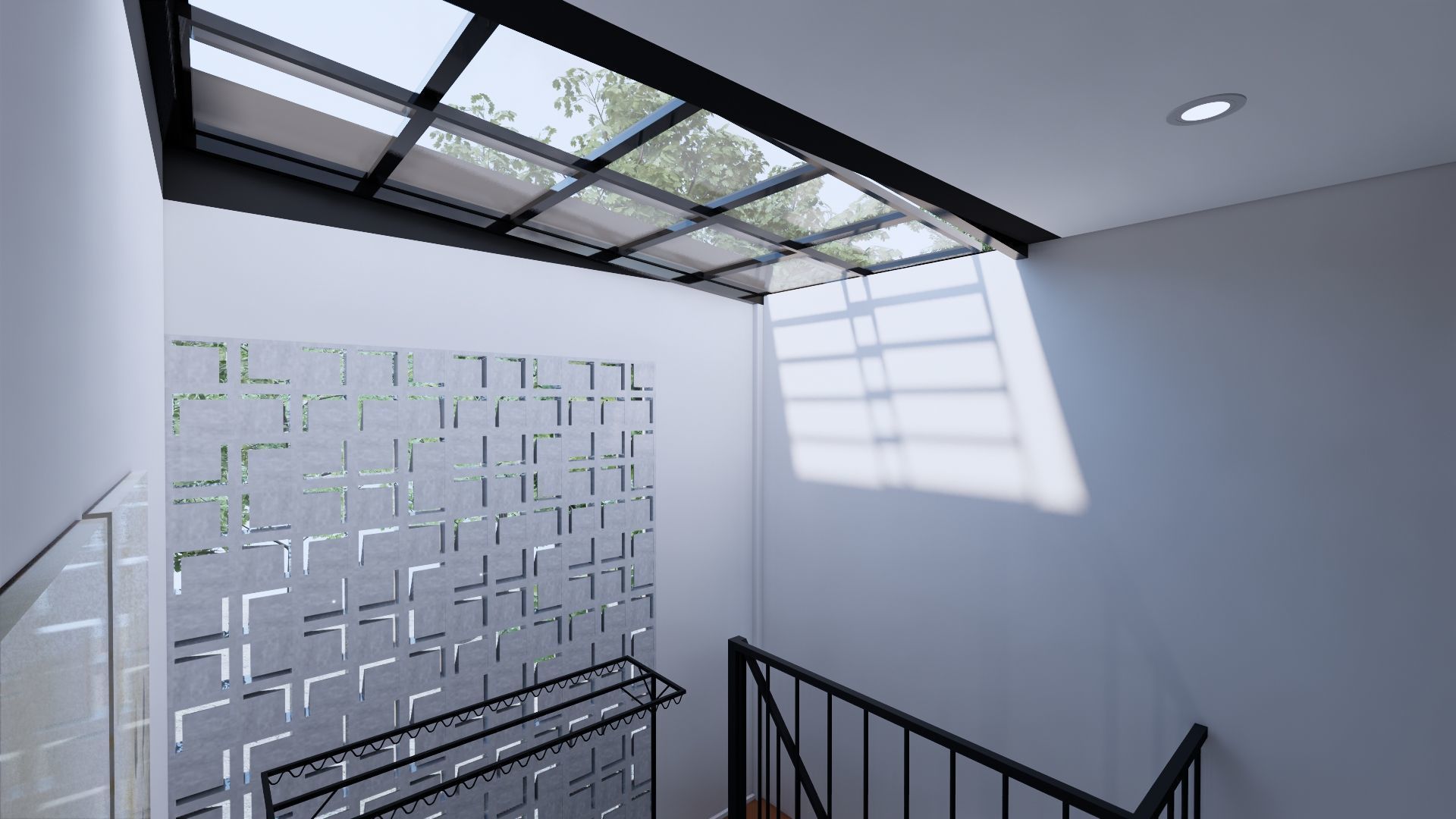 Modern Minimalist 2 Floor House Design Full Interior  3D model_81