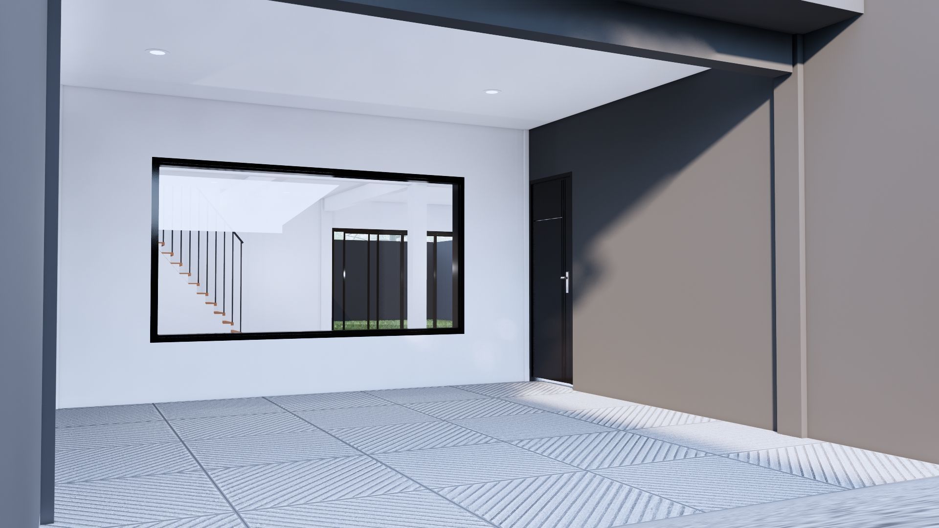 Modern Minimalist 2 Floor House Design Full Interior  3D model_9