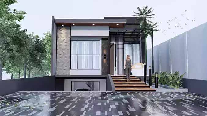 Modern Minimalist 2 Floor House Design Full Interior 