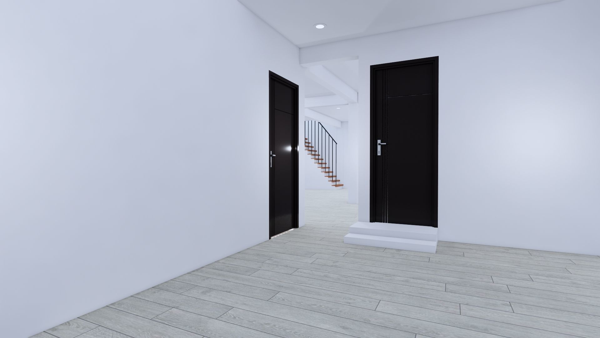 Modern Minimalist 2 Floor House Design Full Interior  3D model_13