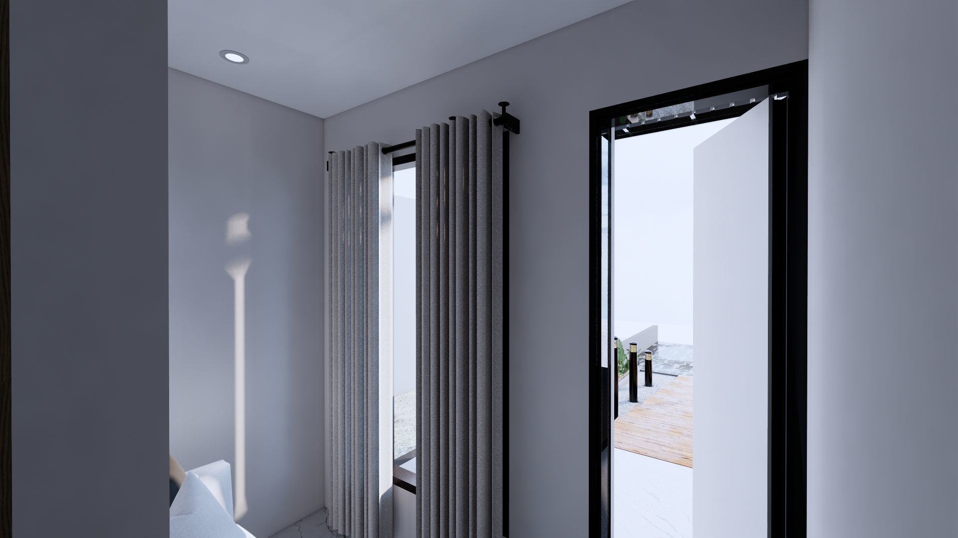 Modern Minimalist 2 Floor House Design Full Interior  3D model_35