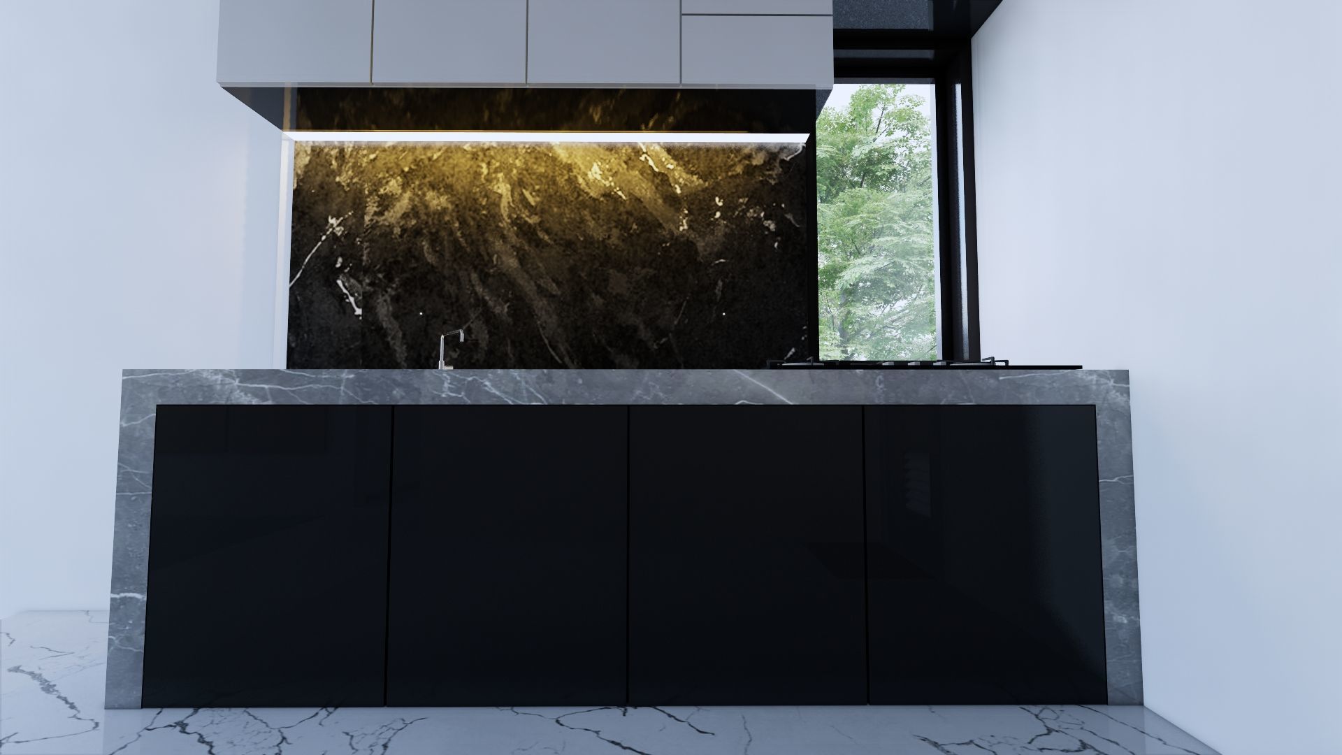 Modern Minimalist 2 Floor House Design Full Interior  3D model_85