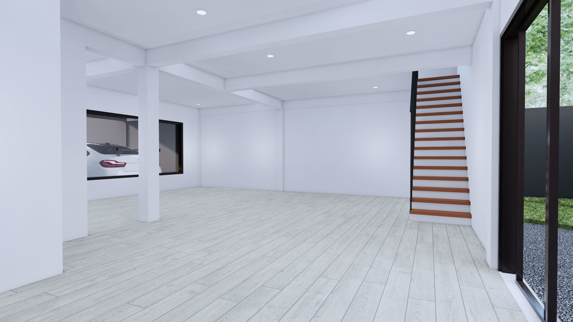 Modern Minimalist 2 Floor House Design Full Interior  3D model_23