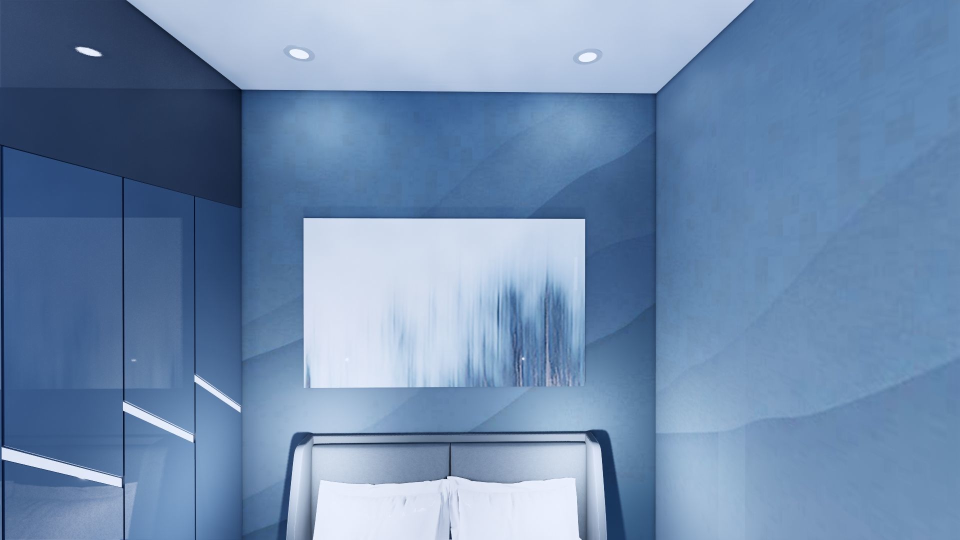 Modern Minimalist 2 Floor House Design Full Interior  3D model_68