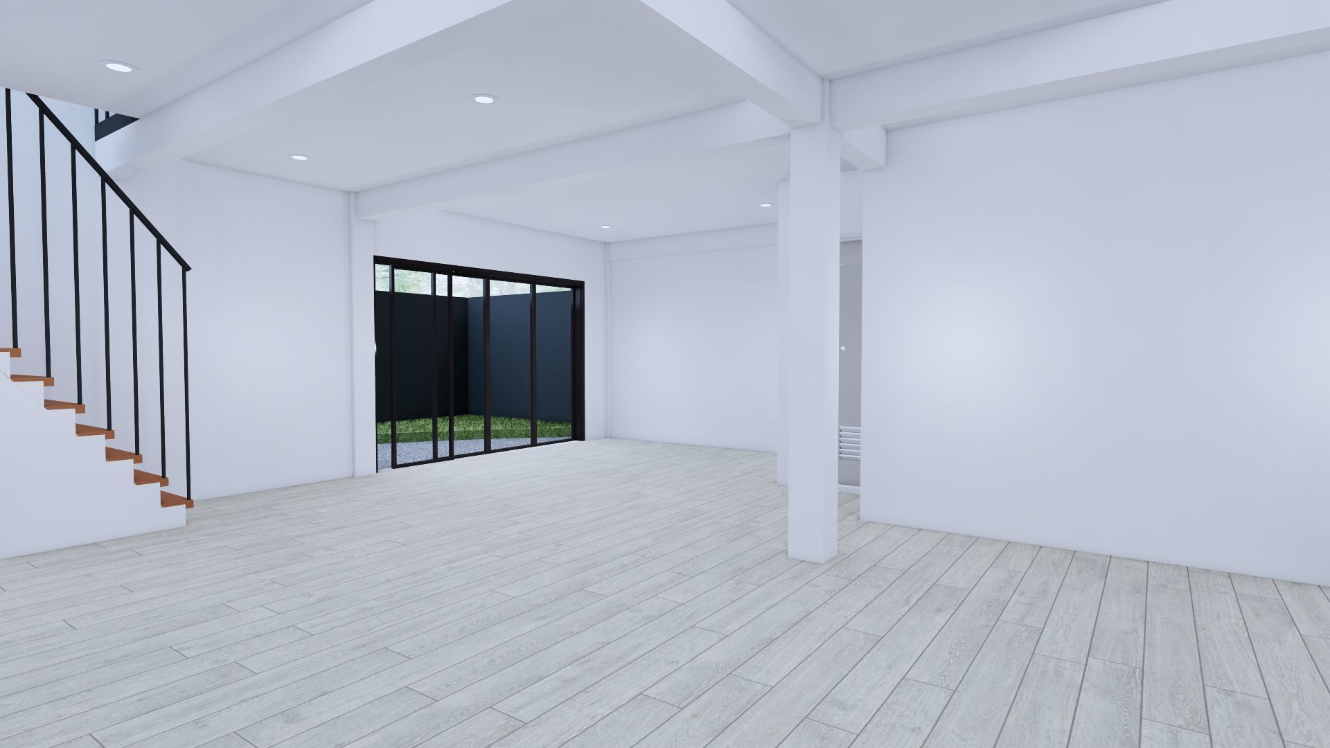 Modern Minimalist 2 Floor House Design Full Interior  3D model_17
