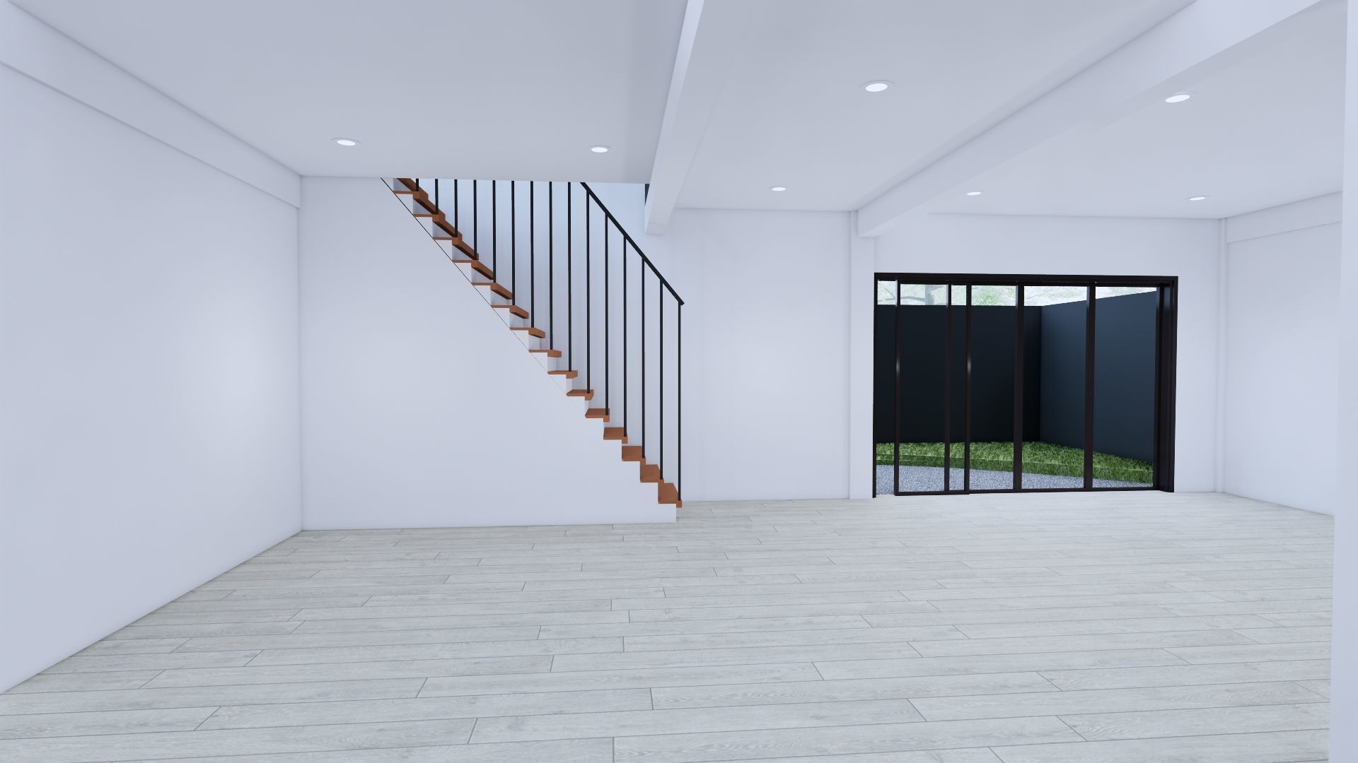 Modern Minimalist 2 Floor House Design Full Interior  3D model_19