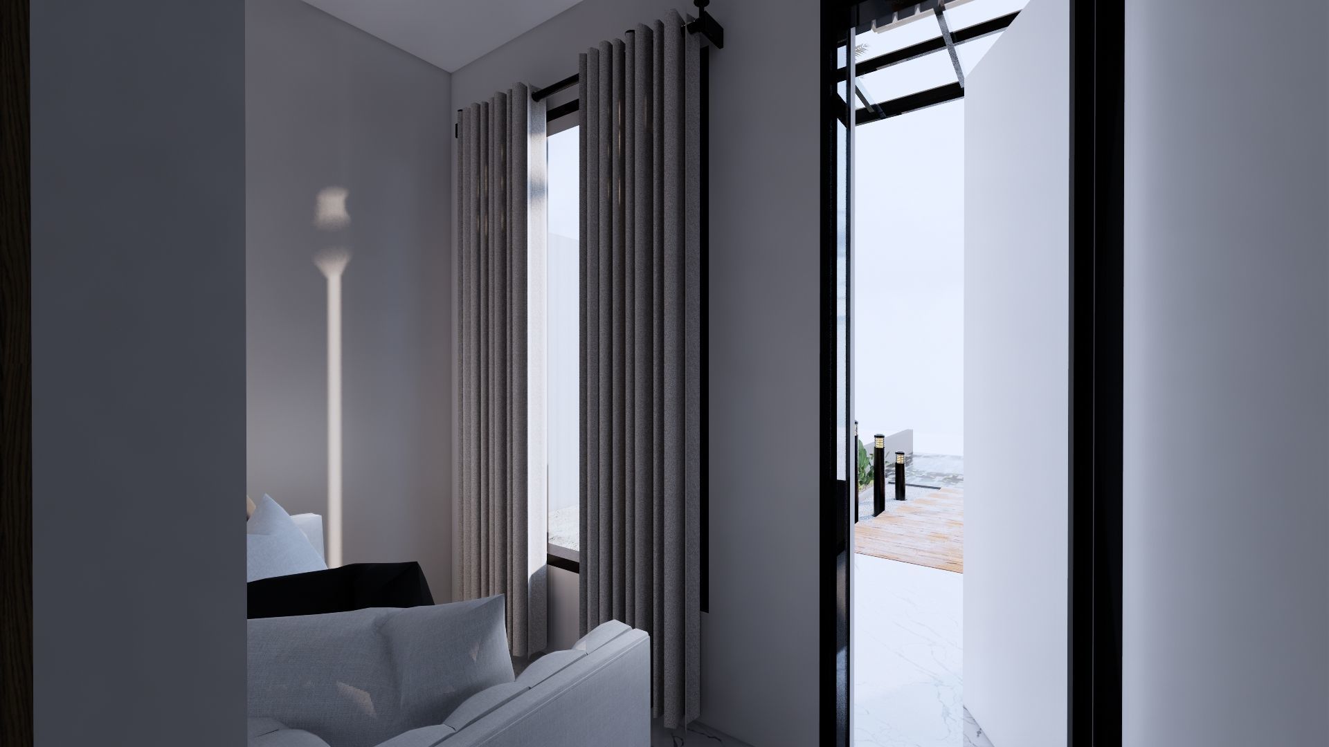 Modern Minimalist 2 Floor House Design Full Interior  3D model_31