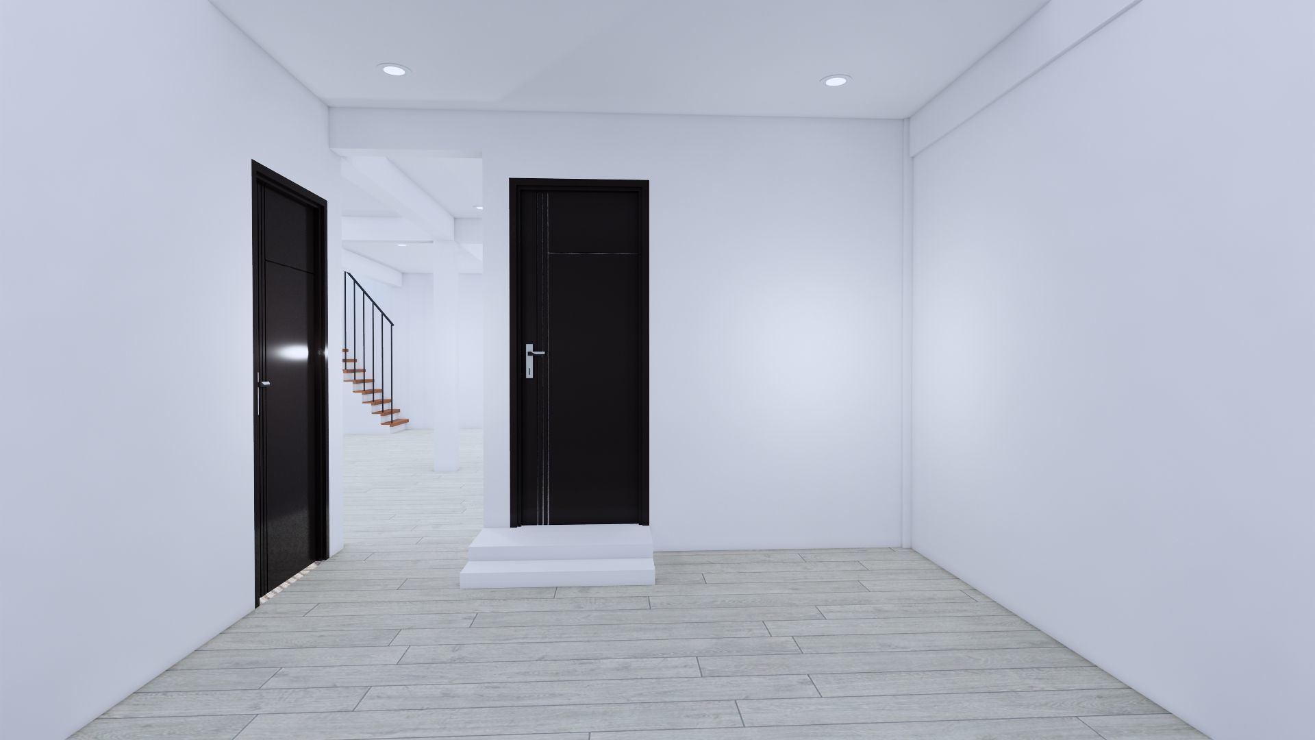 Modern Minimalist 2 Floor House Design Full Interior  3D model_14