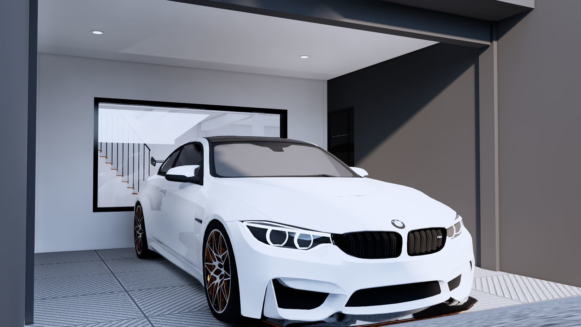 Modern Minimalist 2 Floor House Design Full Interior  3D model_11