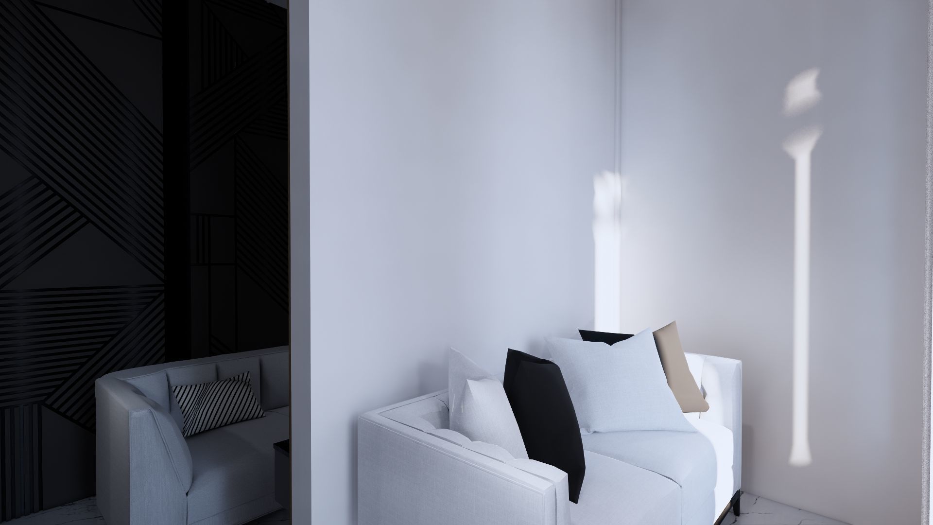 Modern Minimalist 2 Floor House Design Full Interior  3D model_29