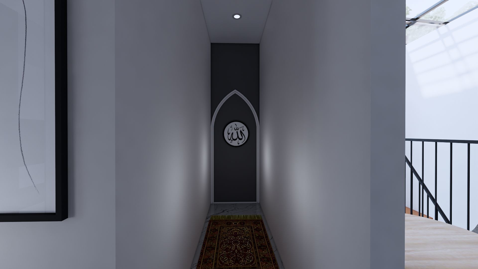 Modern Minimalist 2 Floor House Design Full Interior  3D model_59