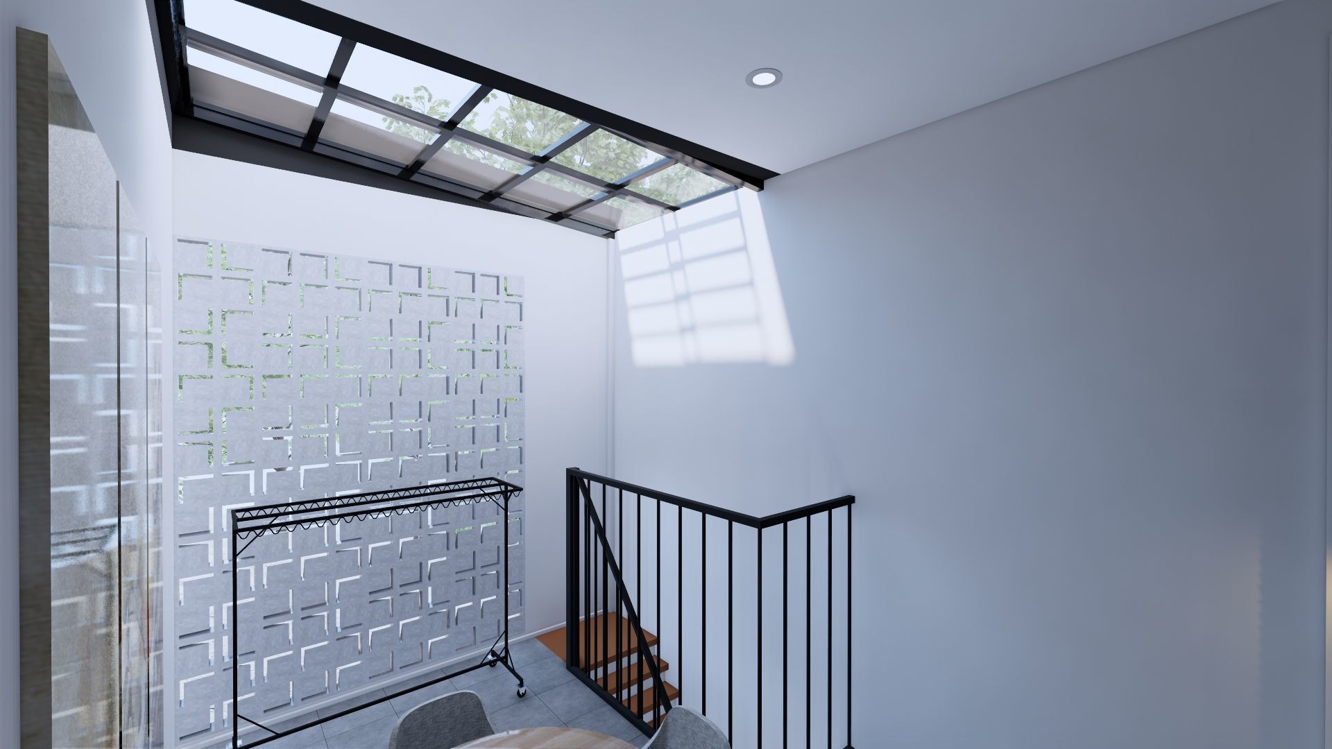 Modern Minimalist 2 Floor House Design Full Interior  3D model_71