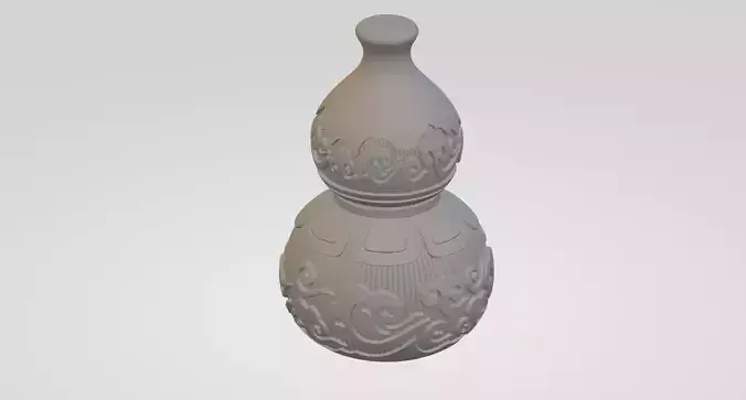 Lucky Cloud Gourd 3D print model