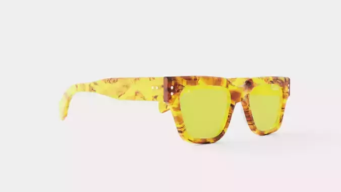 Speckle Sunglasses Low-poly 3D model