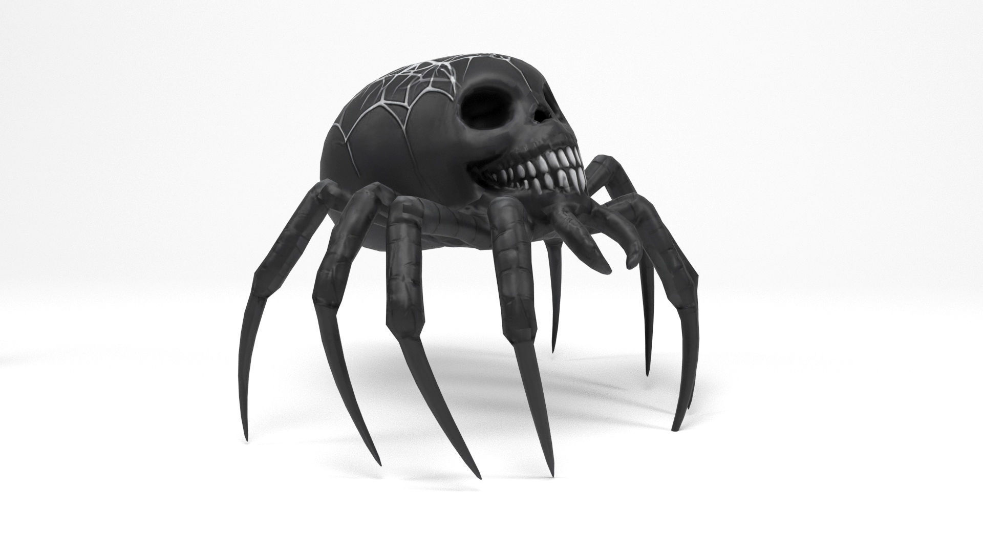 Halloween Spiders Low-poly 3D model_7