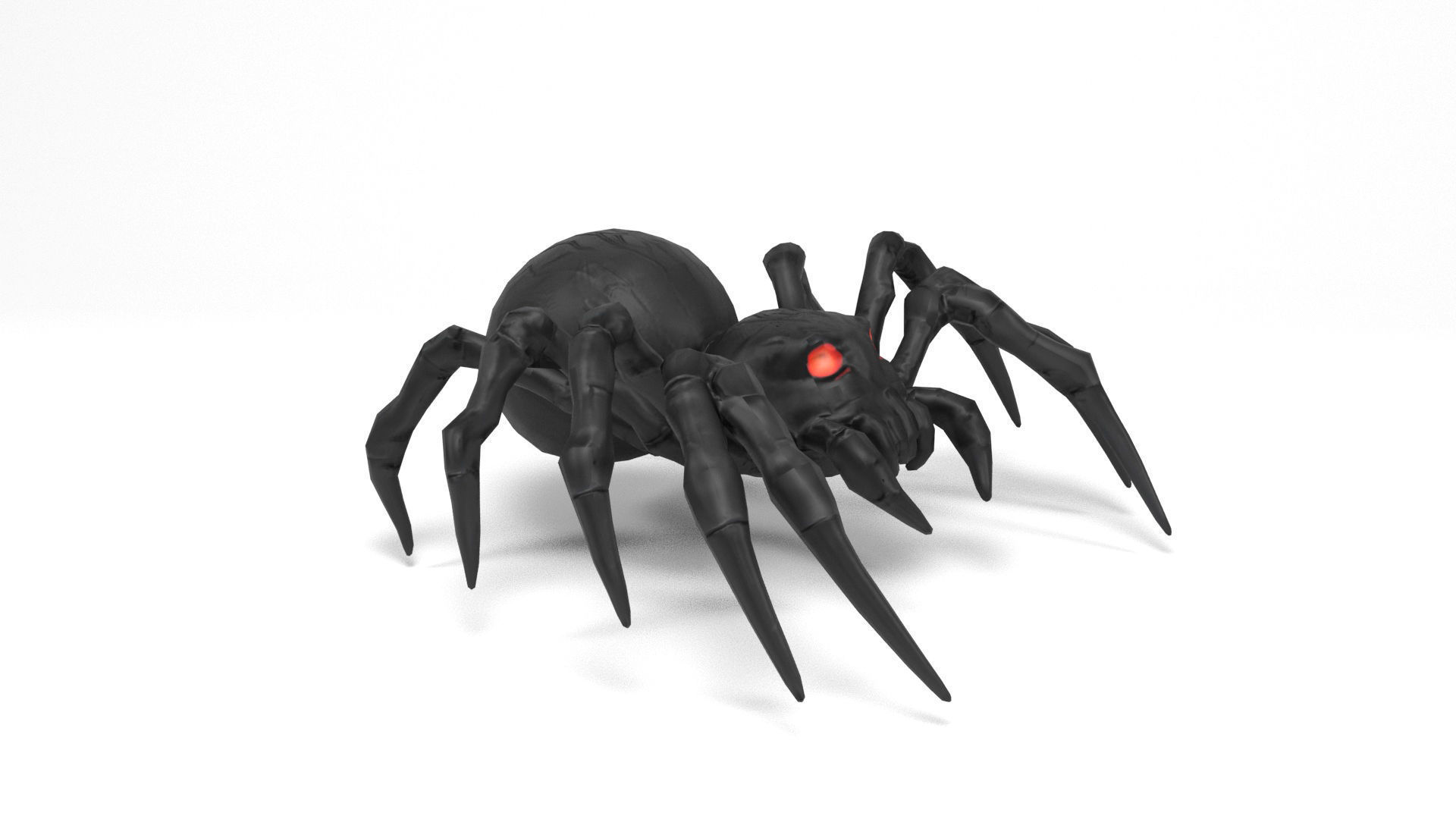 Halloween Spiders Low-poly 3D model_9