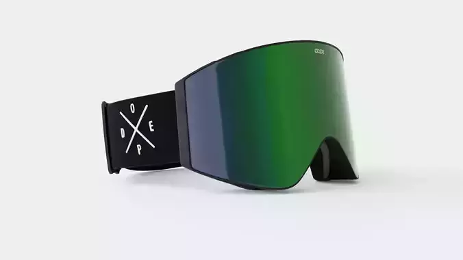 Ski Goggles Low-poly 3D model