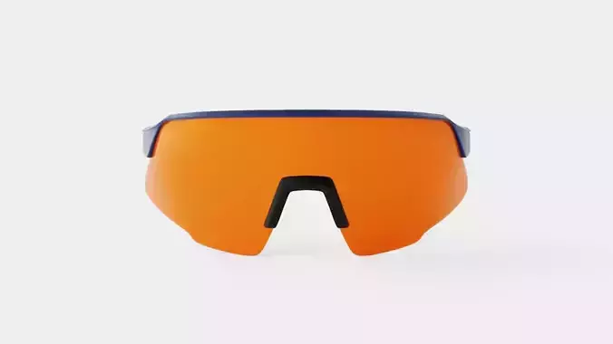 Ski Glasses Low-poly 3D model