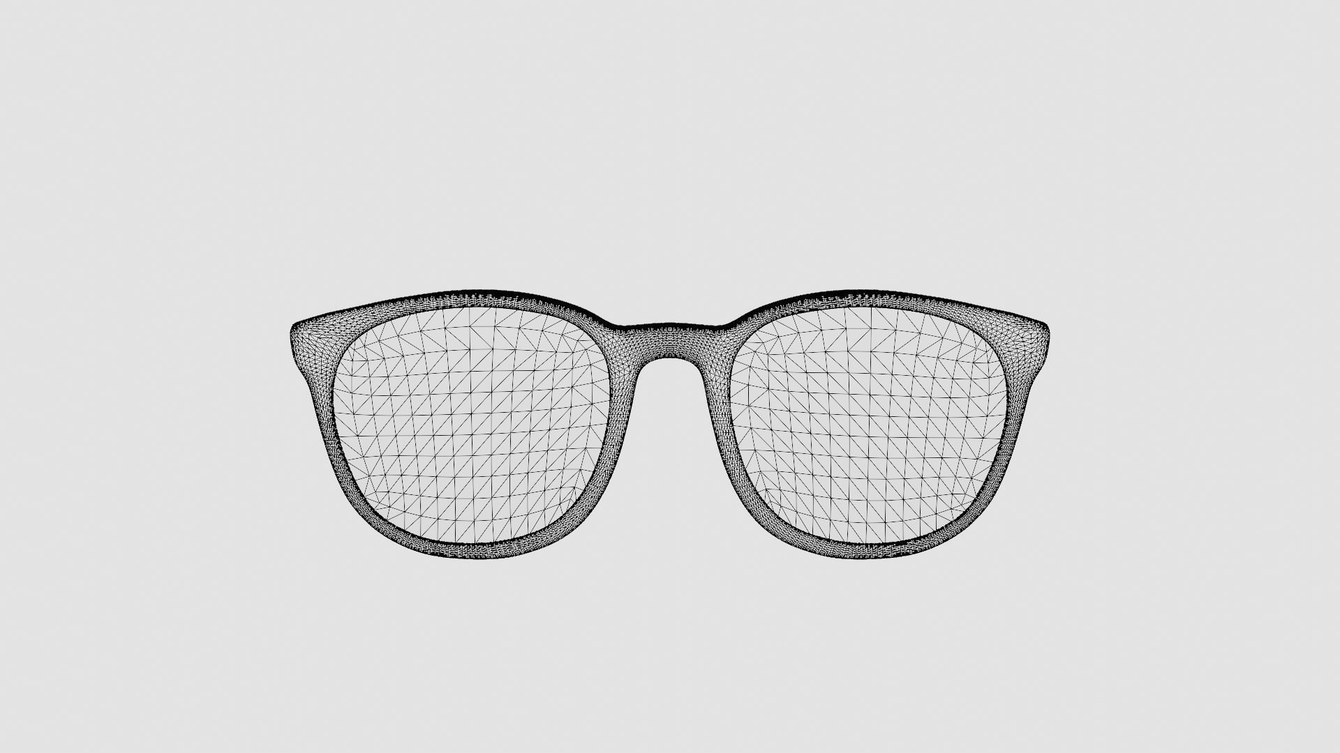 Reading Glasses Low-poly 3D model_6