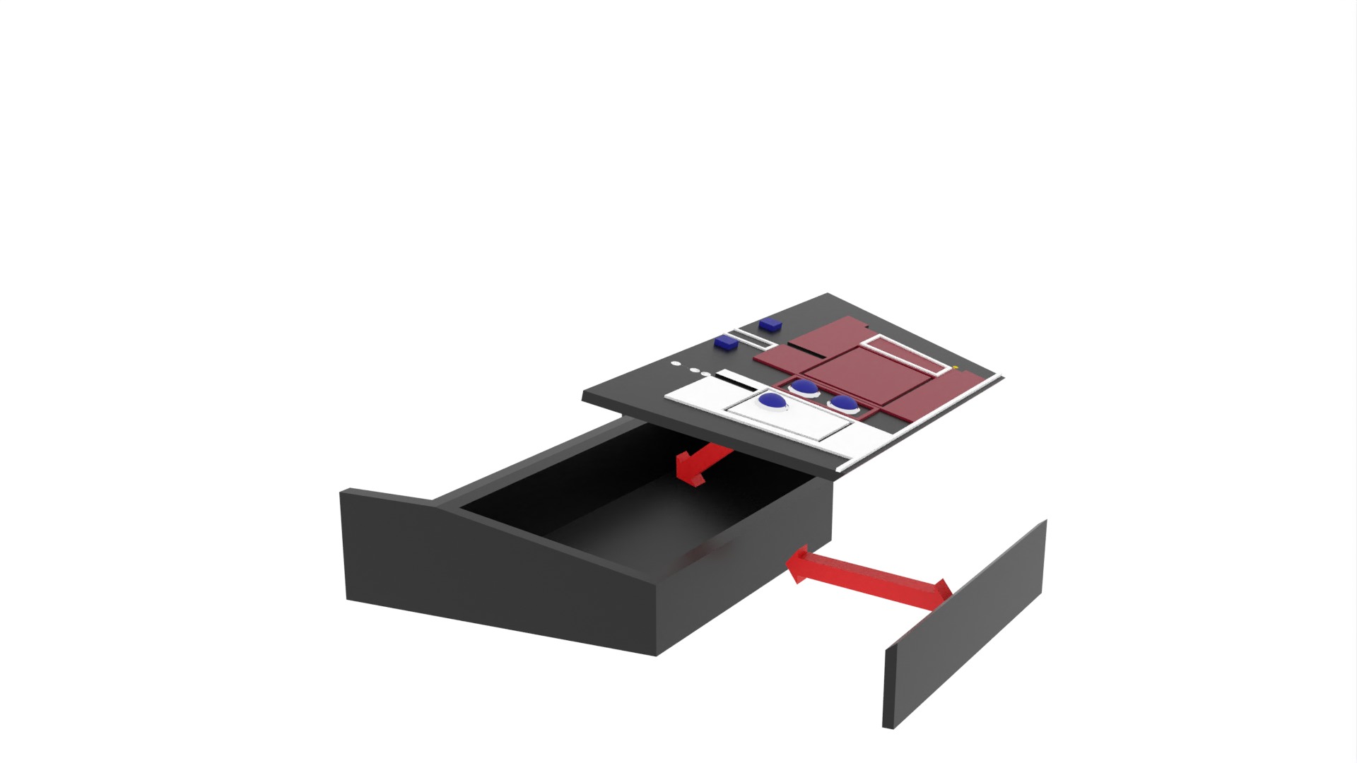 Set 3a - Control Panels Wall 1-12 scale Blackseries 3D print model_31