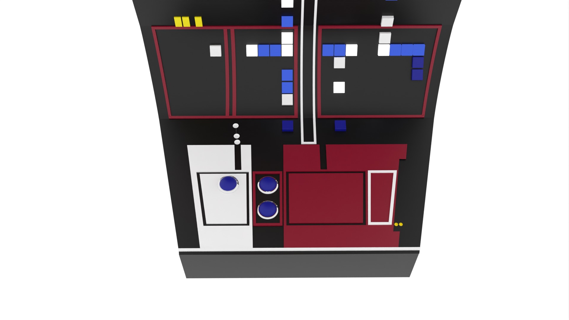 Set 3a - Control Panels Wall 1-12 scale Blackseries 3D print model_35