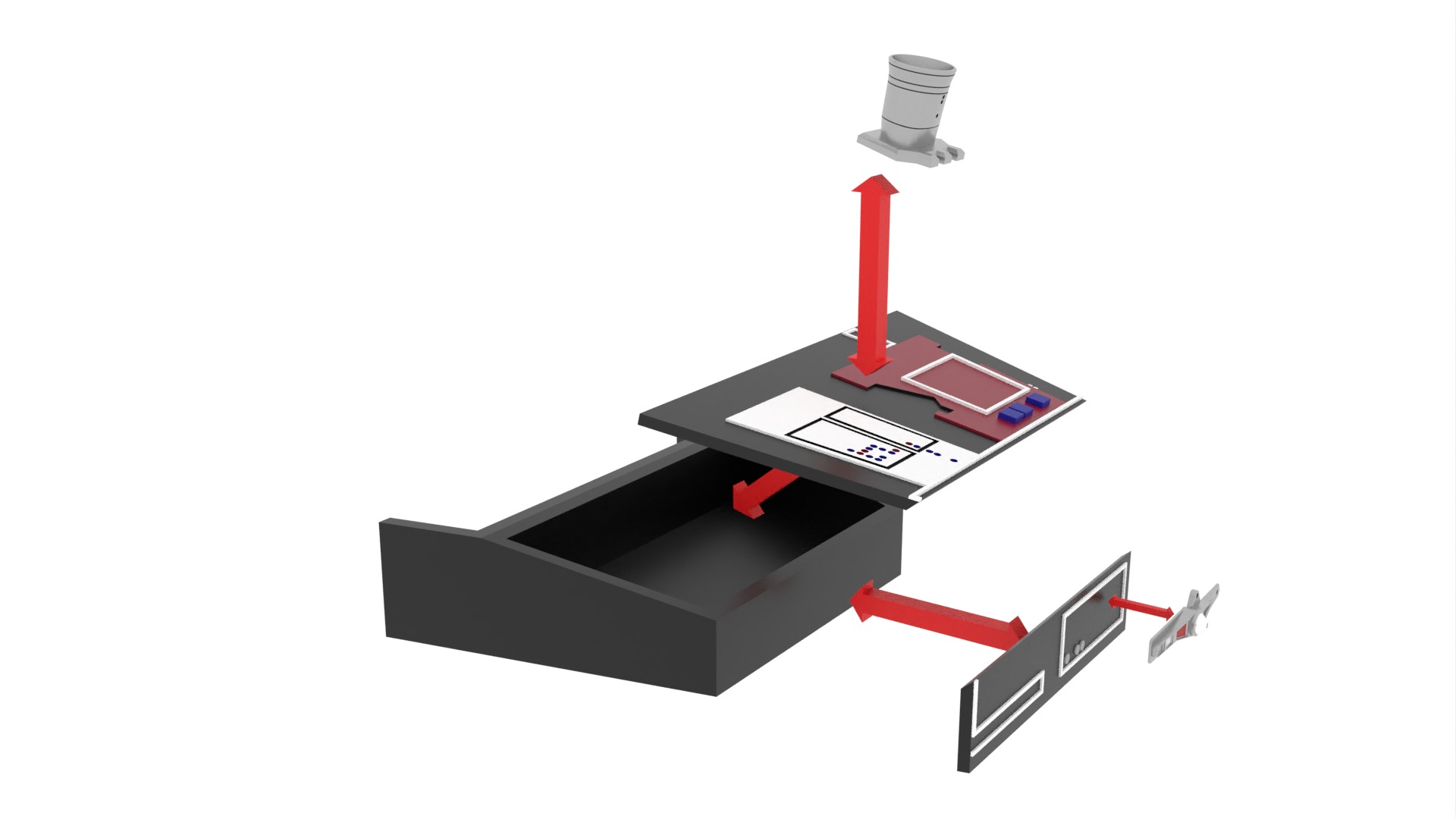 Set 3a - Control Panels Wall 1-12 scale Blackseries 3D print model_36