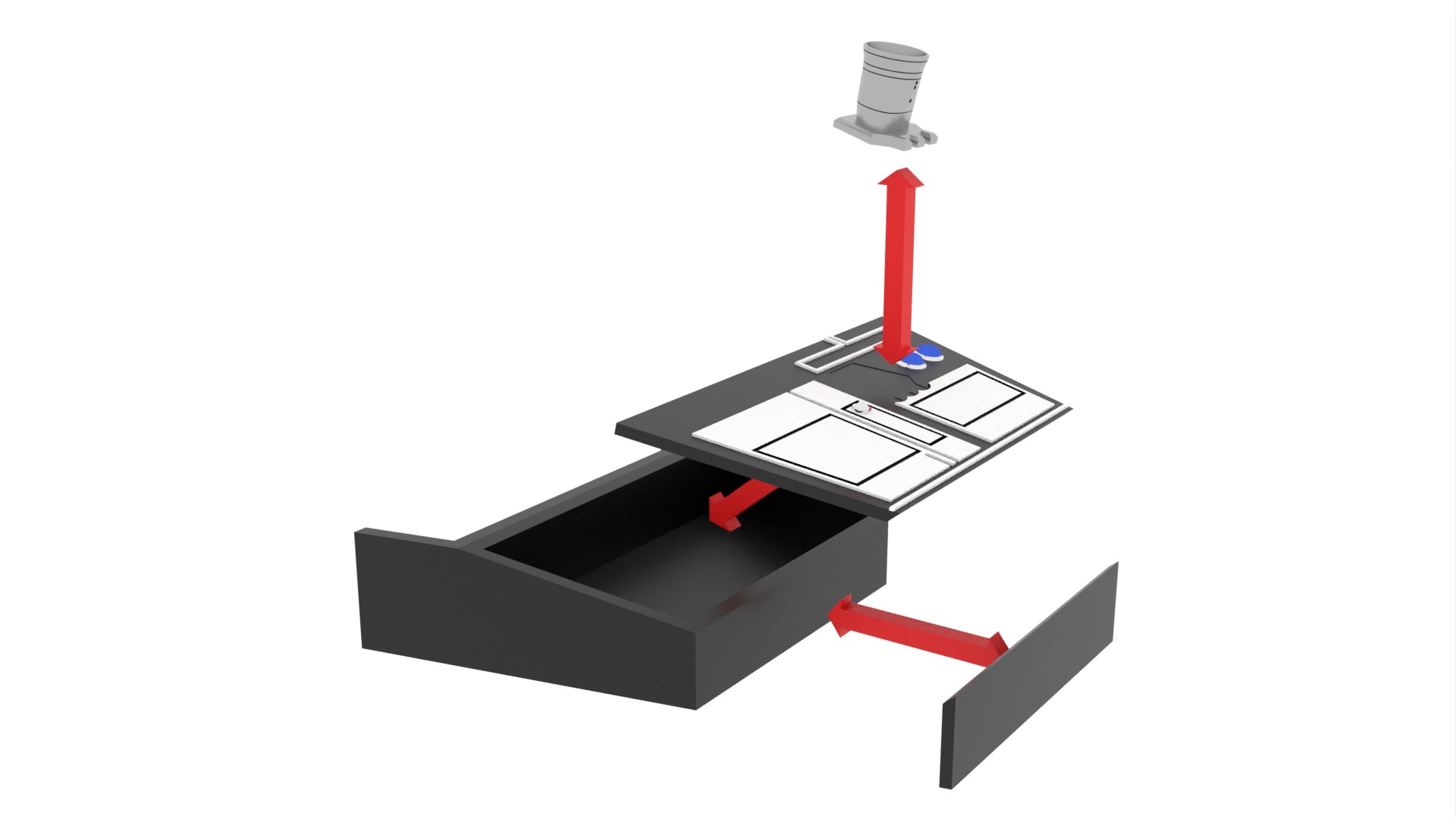 Set 3a - Control Panels Wall 1-12 scale Blackseries 3D print model_46