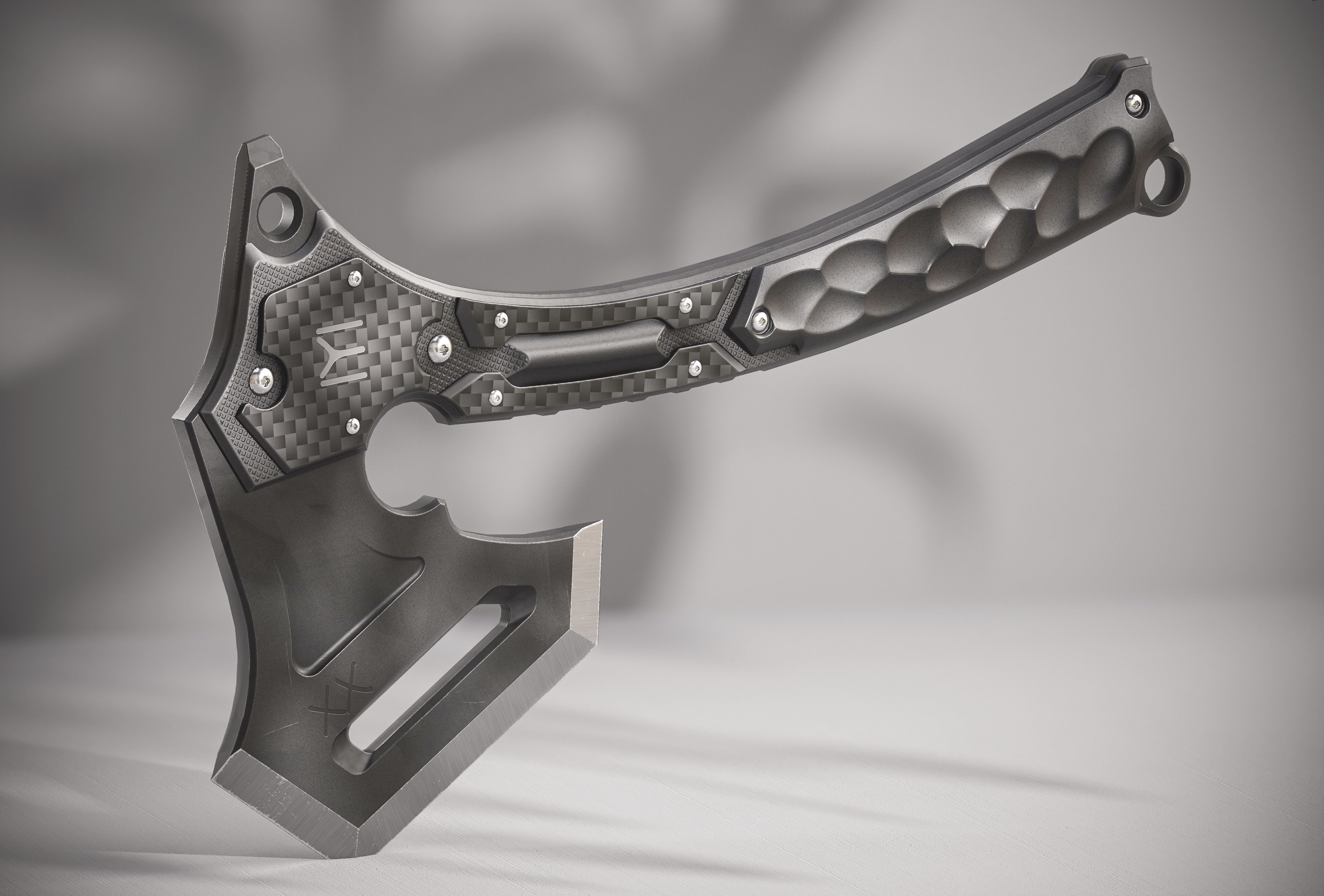 Modern Axe XX PBR Low-poly 3D model_1
