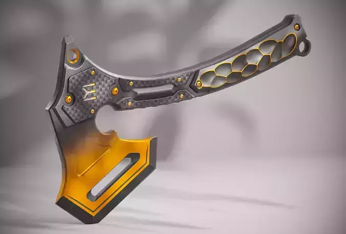 Modern Axe XX PBR Low-poly 3D model